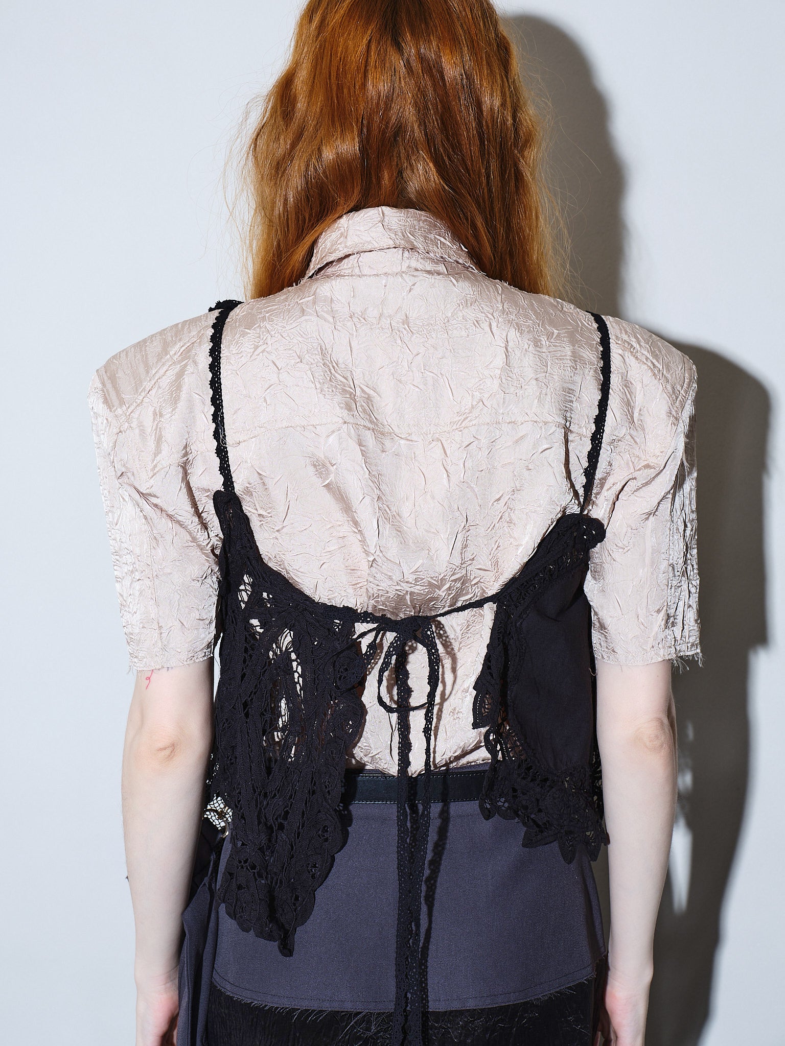 Doily motif camisole