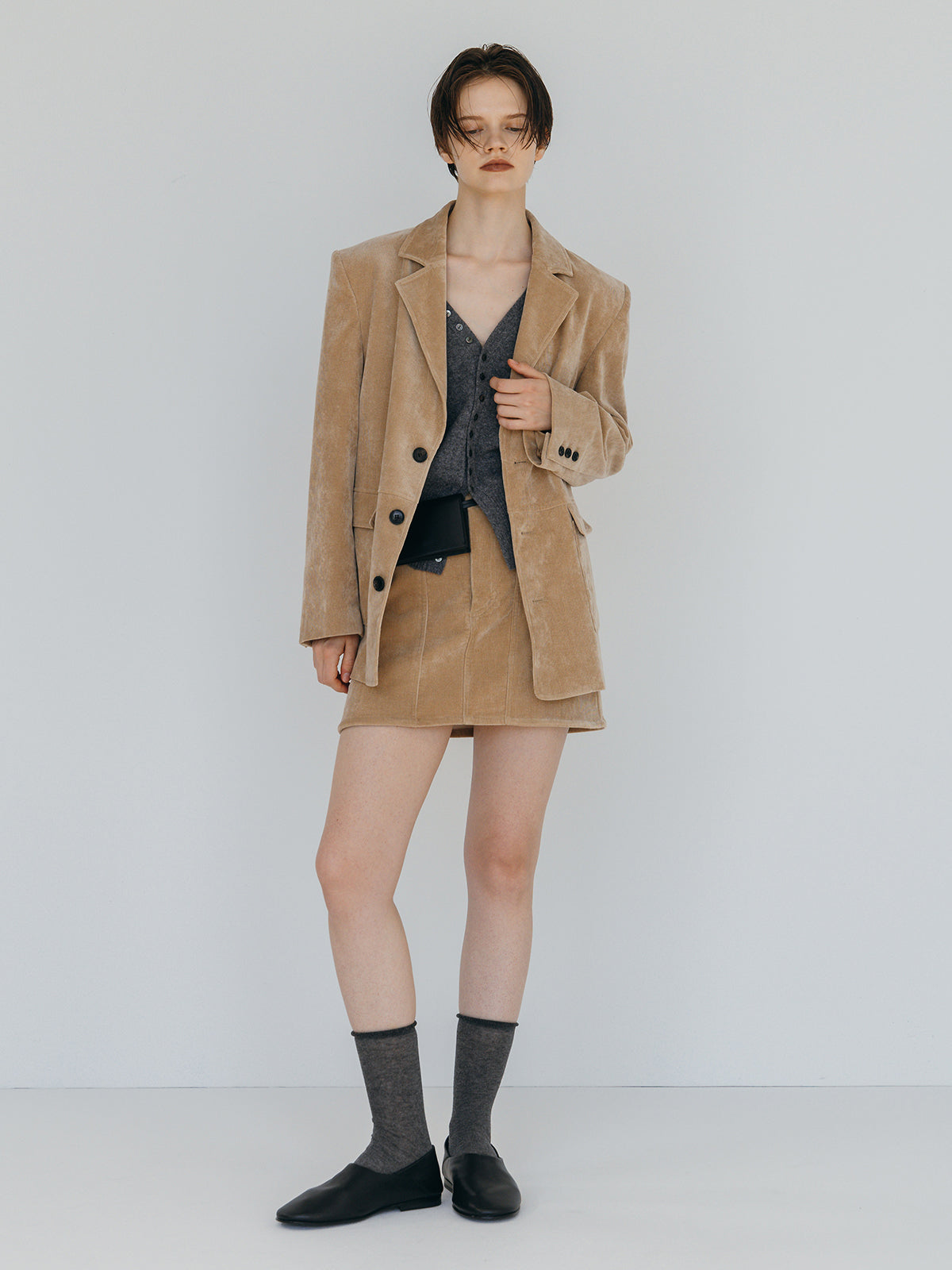 CORDUROY MINI SKIRT