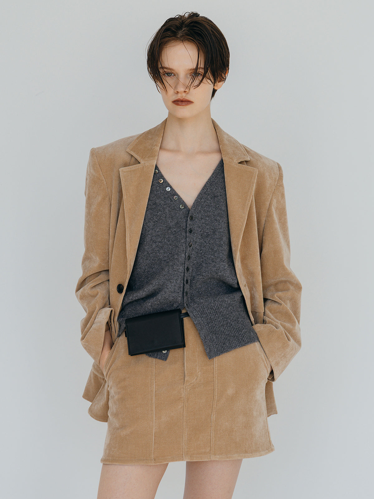 CORDUROY MINI SKIRT