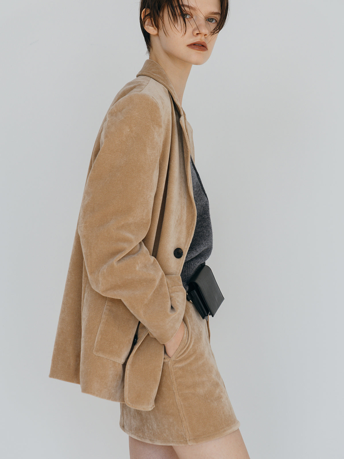 CORDUROY TAILORED JACKET