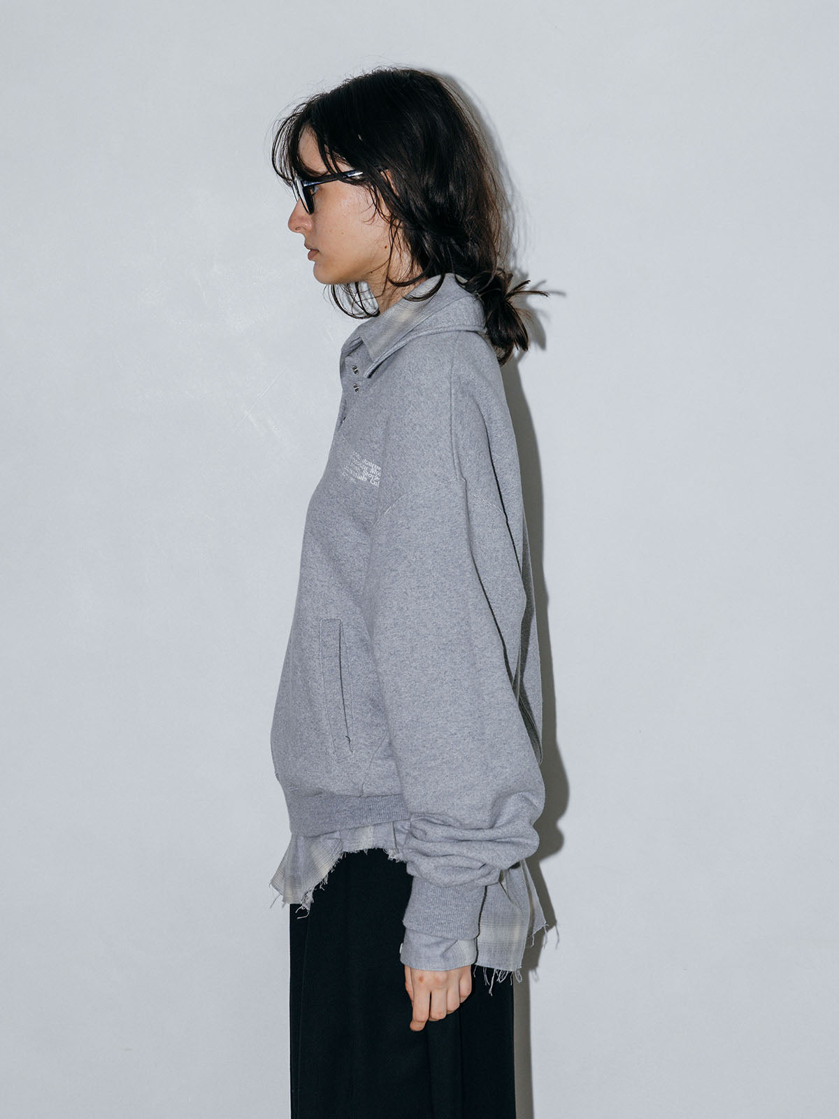 HALF-SNAP SWEAT SHIRT