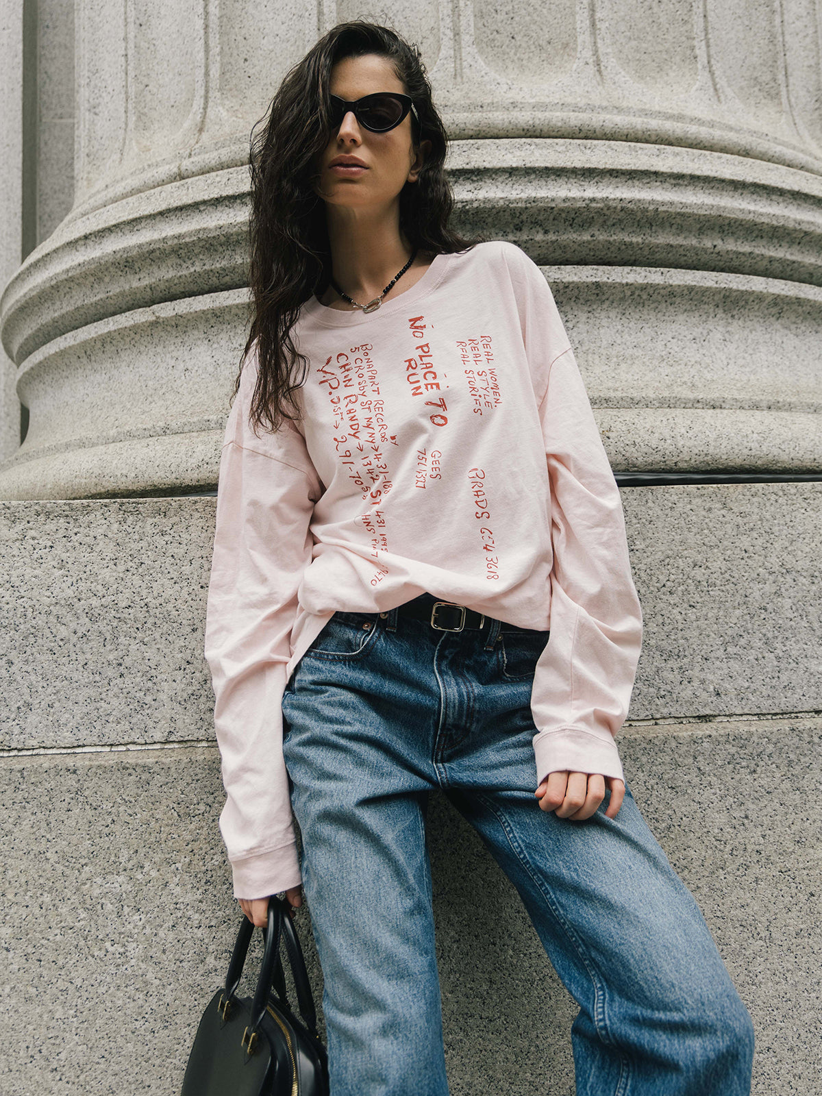 PARMANENT L/S TEE(NO PLACE TO RUN)