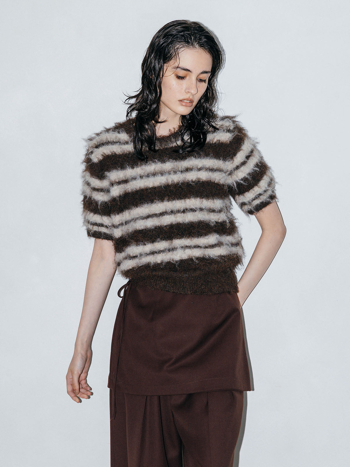 SOFT BRUSHED KNIT TOP