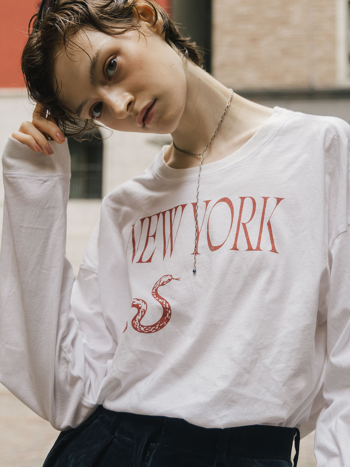 PARMANENT L/S TEE(NEW YORK SNAKE)
