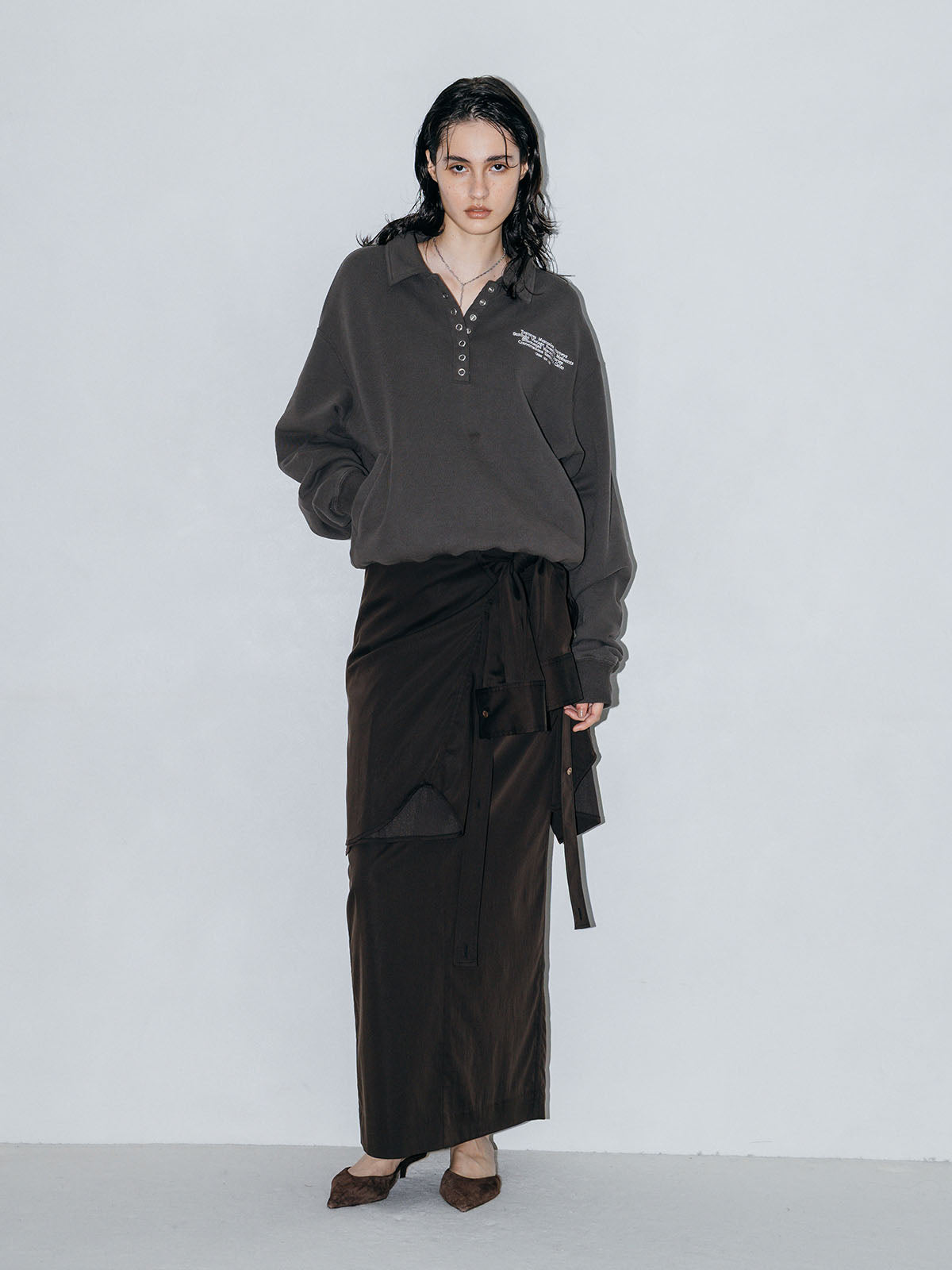 HALF-SNAP SWEAT SHIRT
