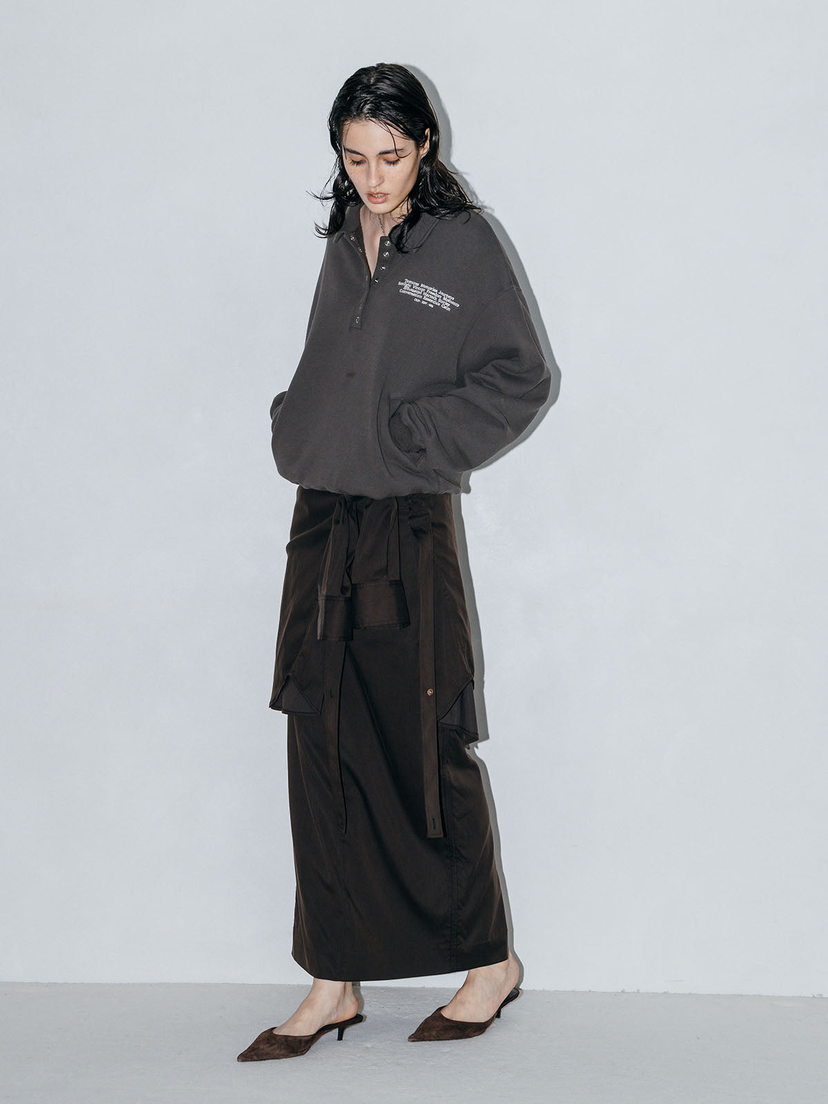HALF-SNAP SWEAT SHIRT