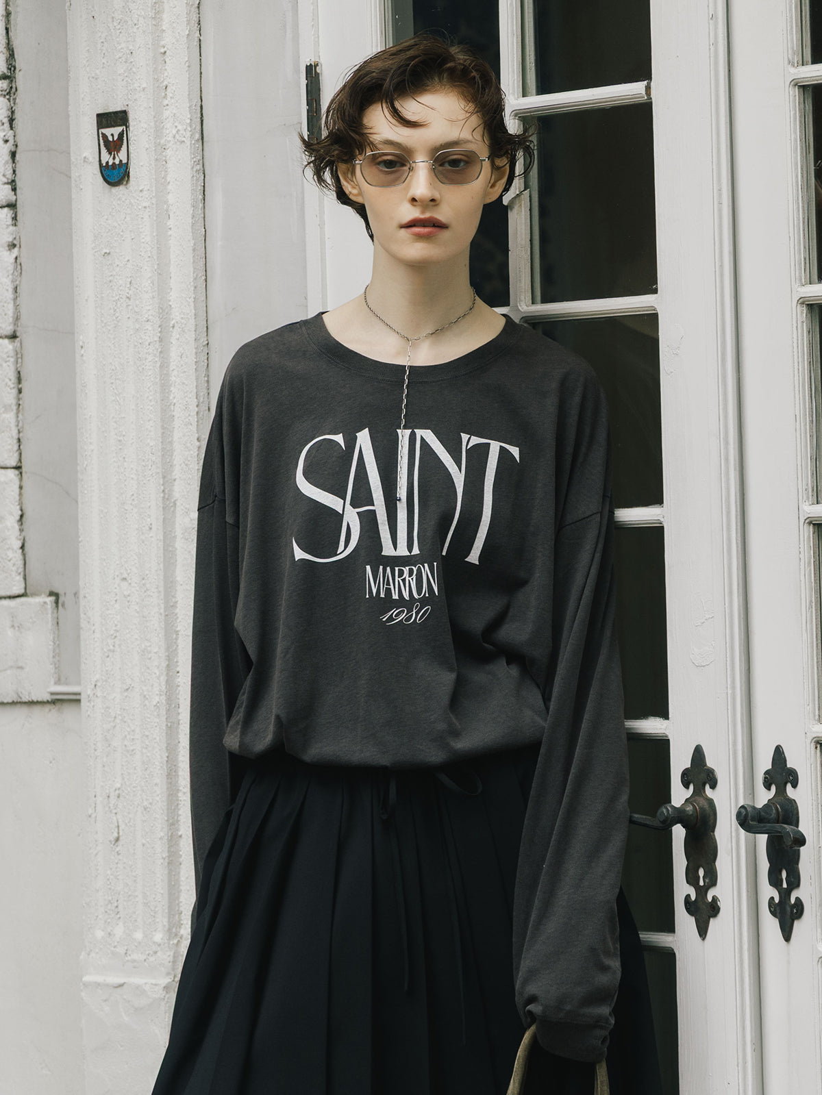 PARMANENT L/S TEE(SAINT MARRON)