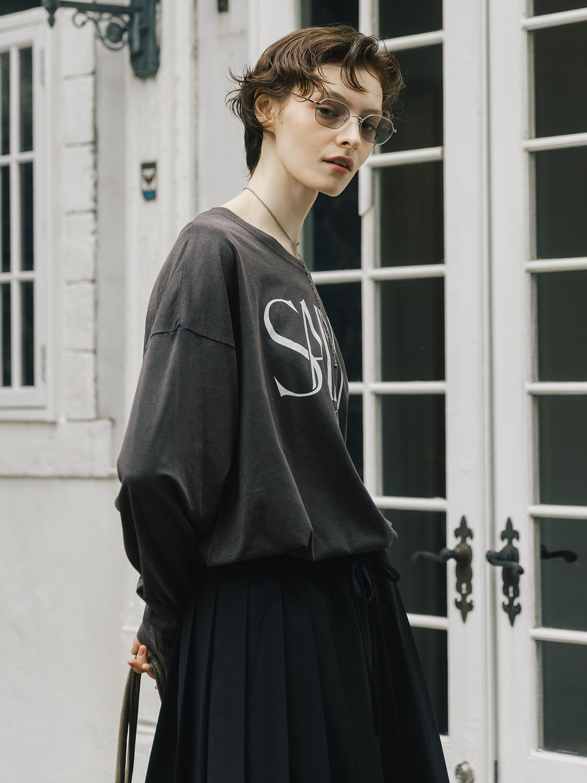 PARMANENT L/S TEE(SAINT MARRON)