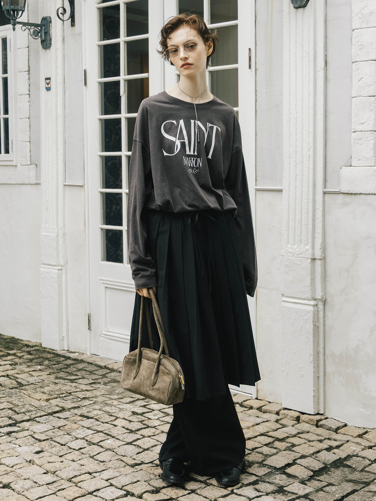PARMANENT L/S TEE(SAINT MARRON)