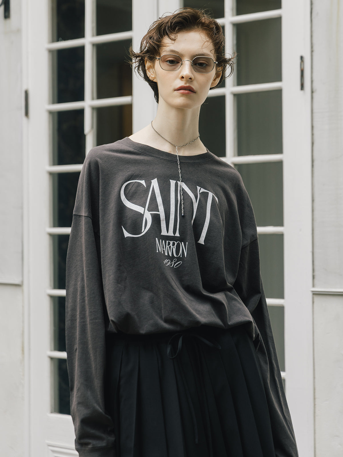 PARMANENT L/S TEE(SAINT MARRON)