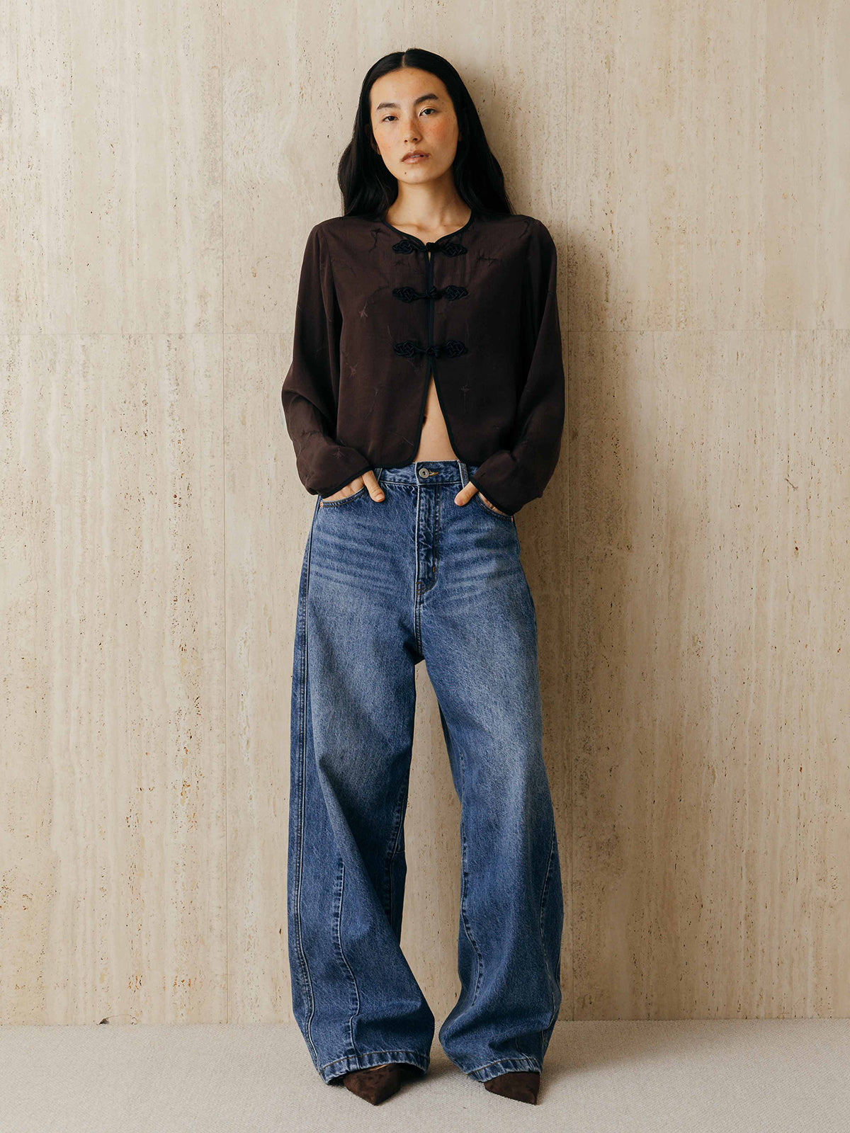 WIDE BEETLE DENIM PANTS