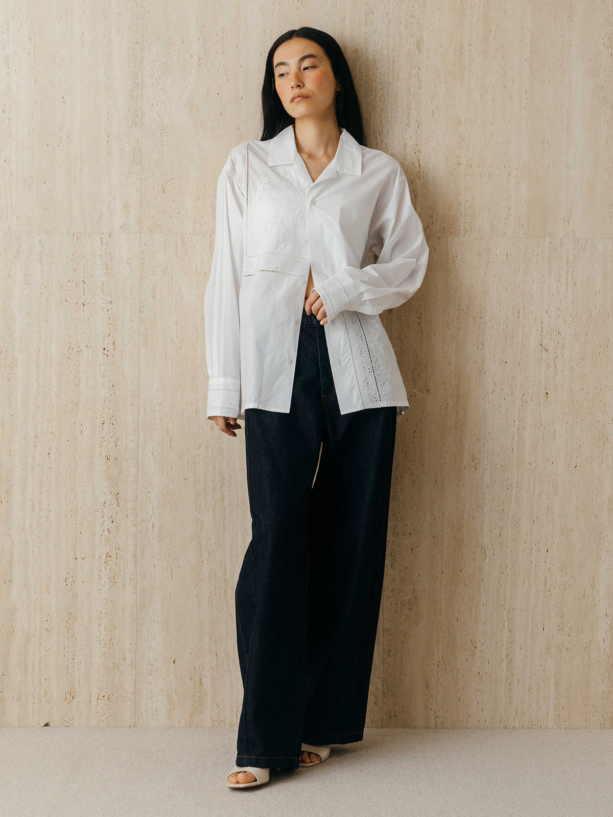 WIDE BEETLE DENIM PANTS