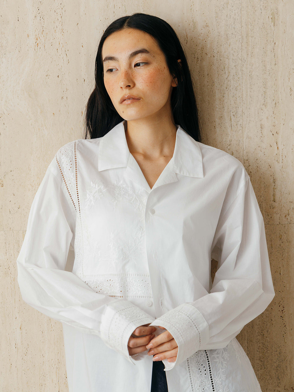 LACE PATCHWORK SHIRTS
