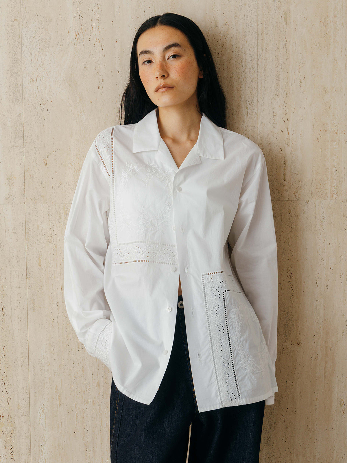 LACE PATCHWORK SHIRTS