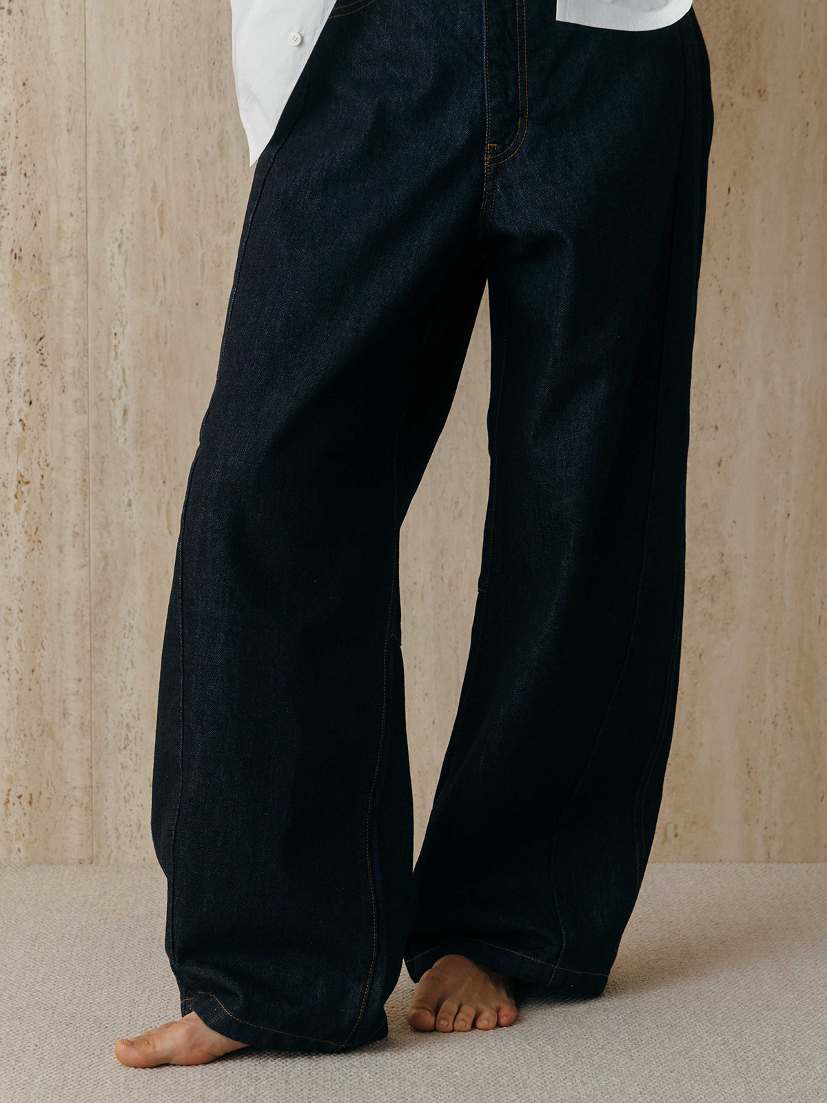 WIDE BEETLE DENIM PANTS