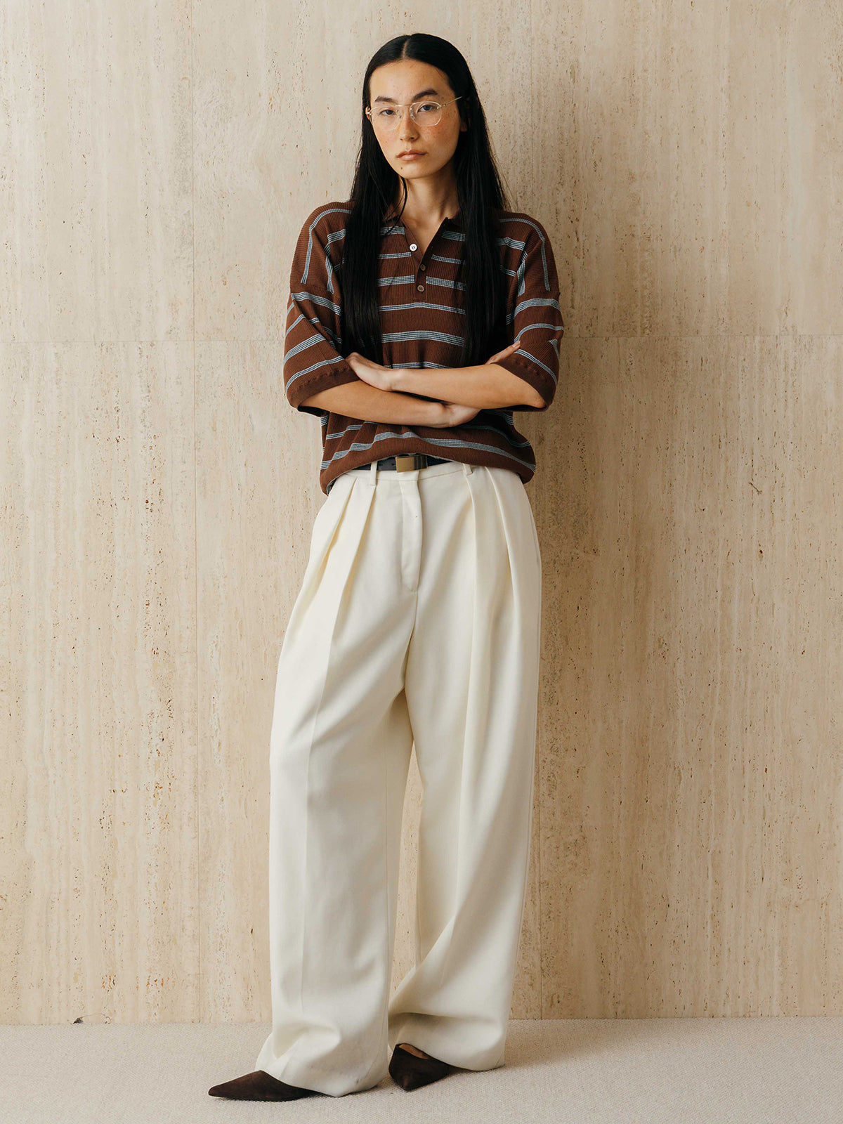 MULCH BORDER KNIT POLO