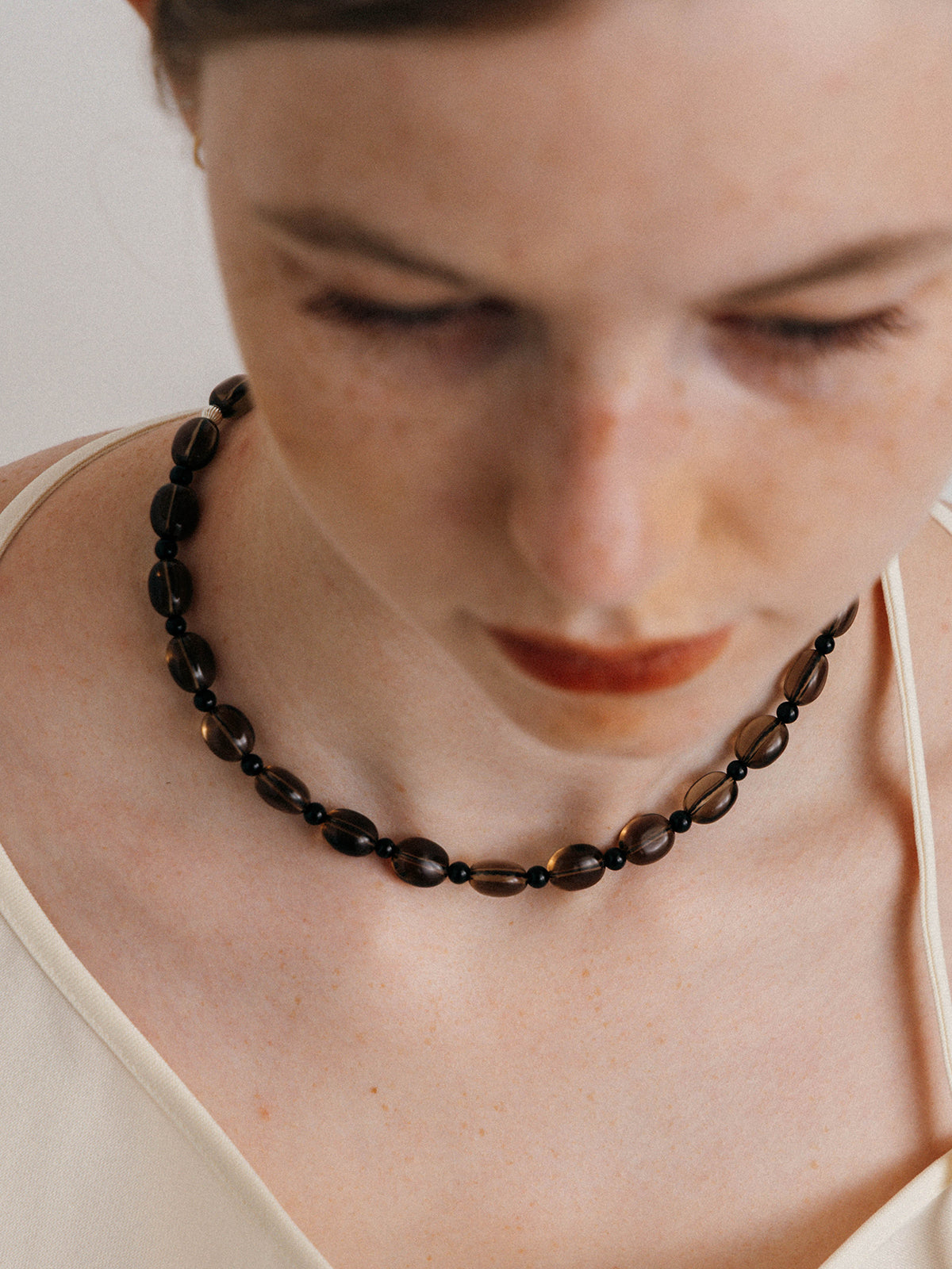 【CREDONA×Mollier】Dali Necklace Smoky Quartz