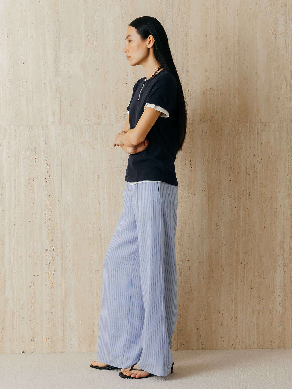 EMBROIDERY SHEER TEE