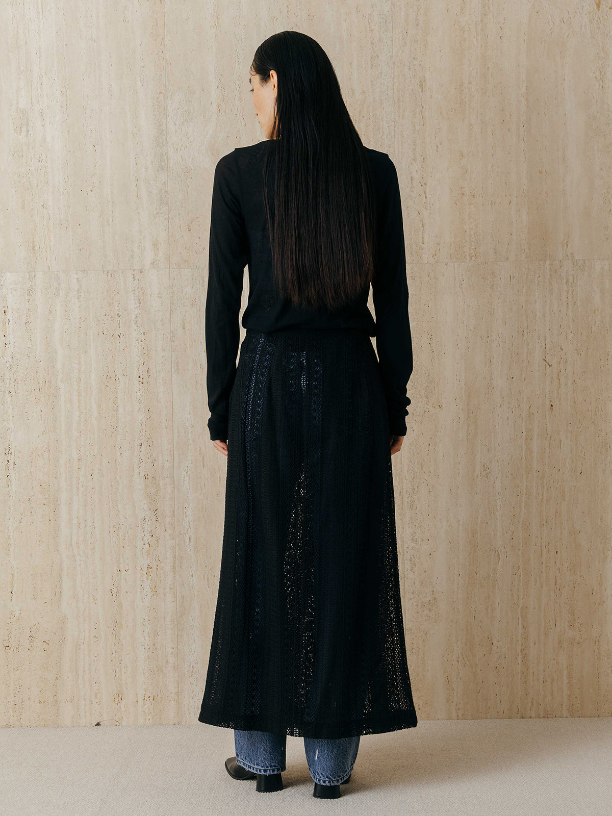 SHEER WRAP SKIRT
