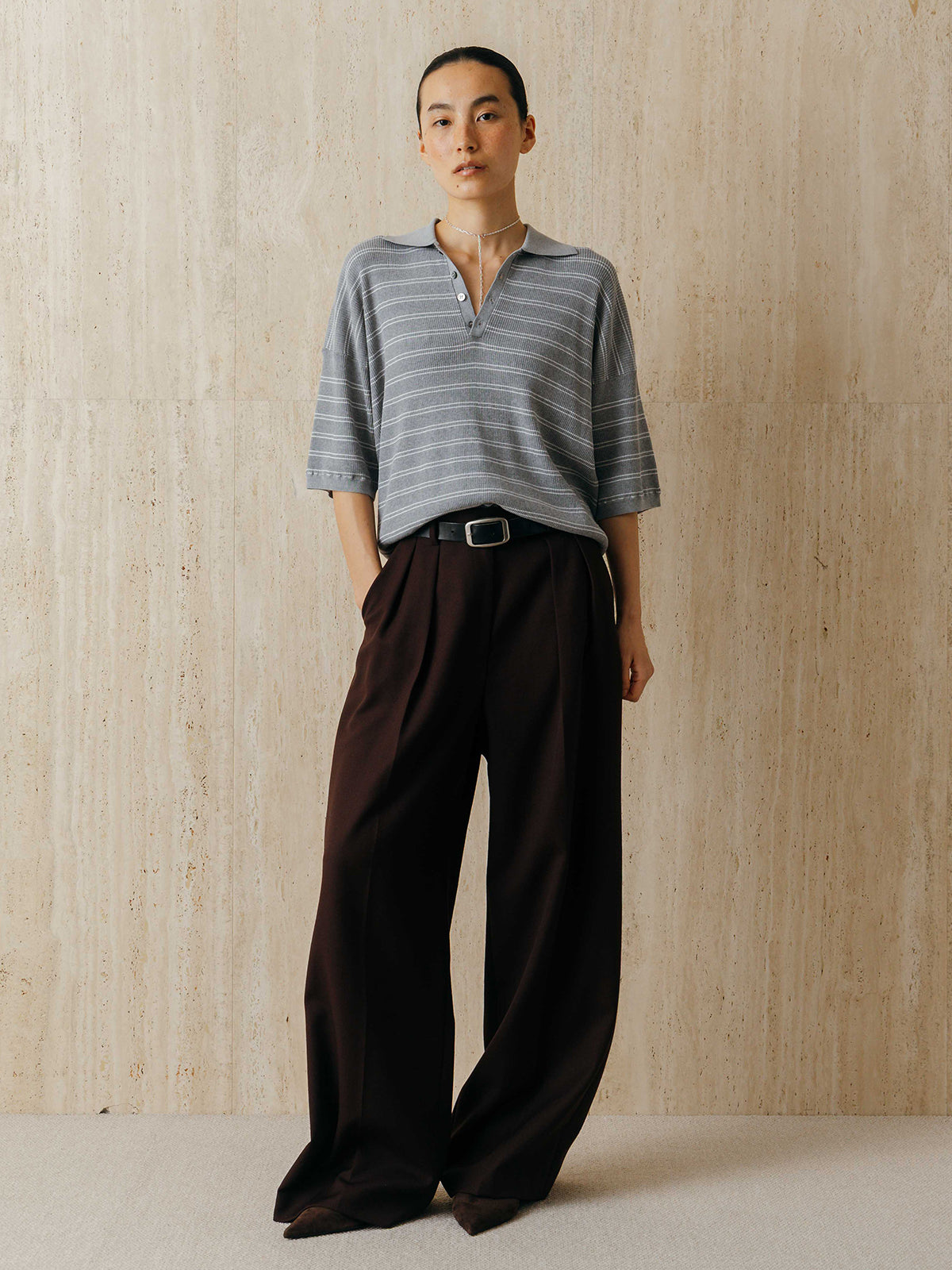 MULCH BORDER KNIT POLO