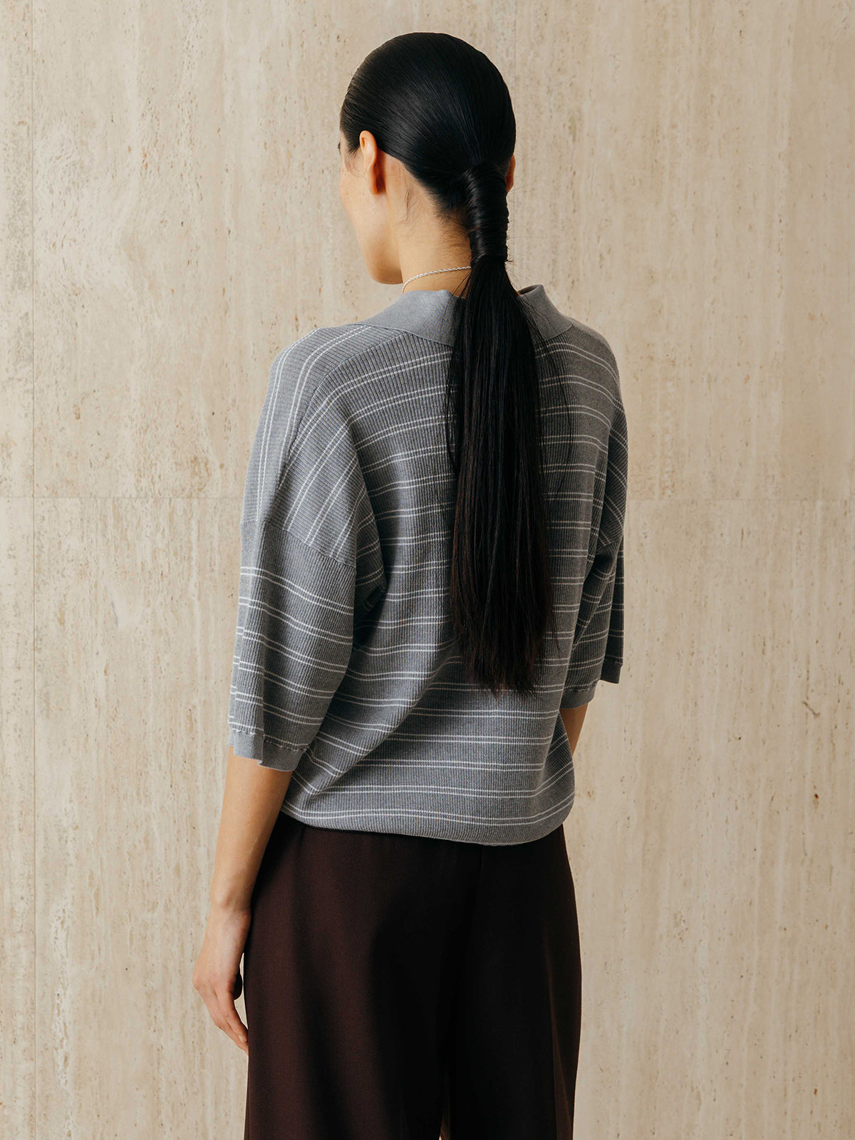 MULCH BORDER KNIT POLO