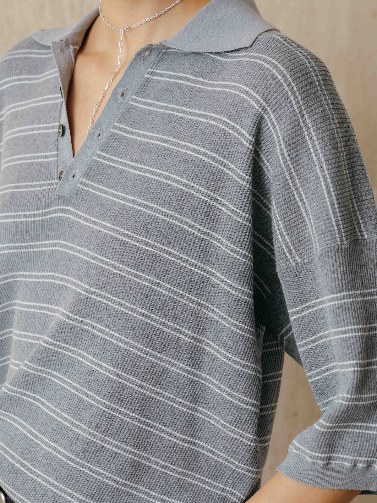 MULCH BORDER KNIT POLO