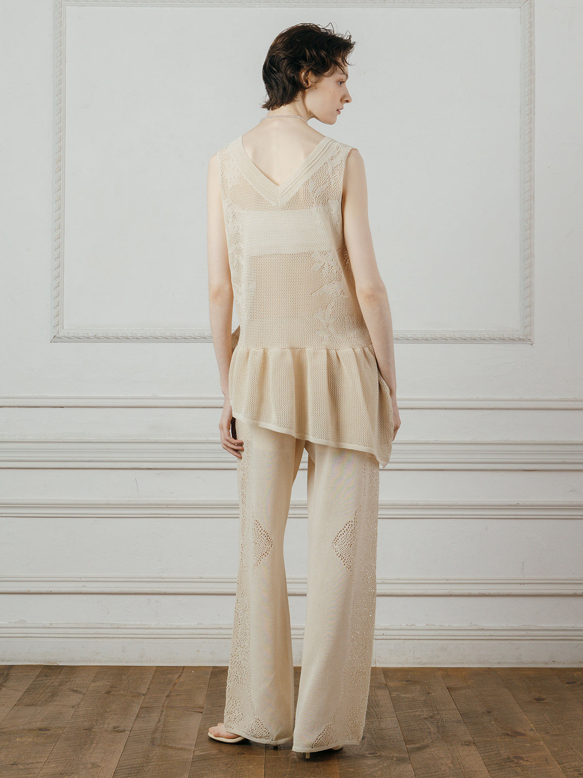 LACE KNIT PANTS