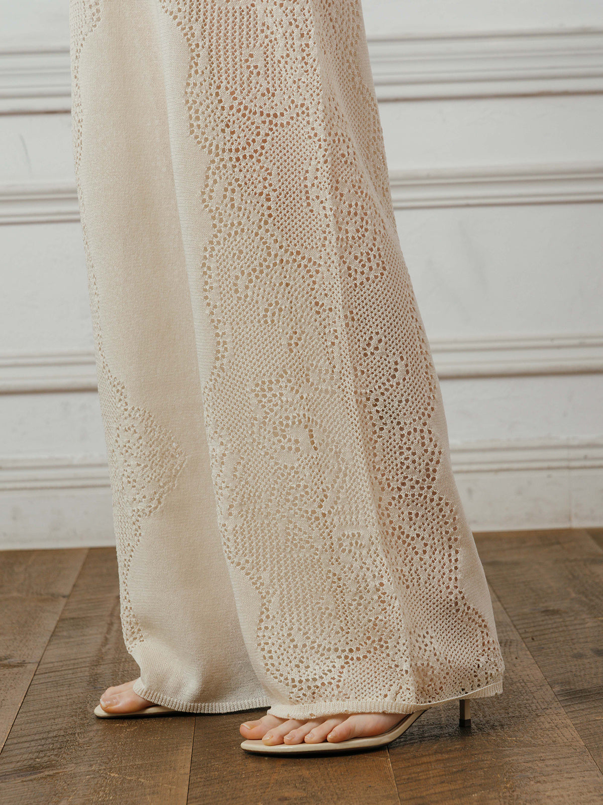 LACE KNIT PANTS