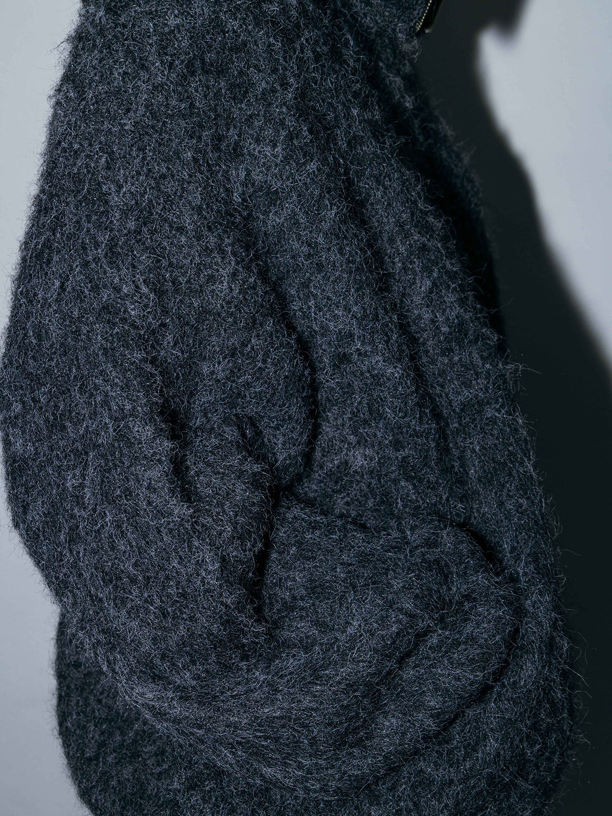 SOFT BRUSHED OVERSIZE ZIP CARDIGAN