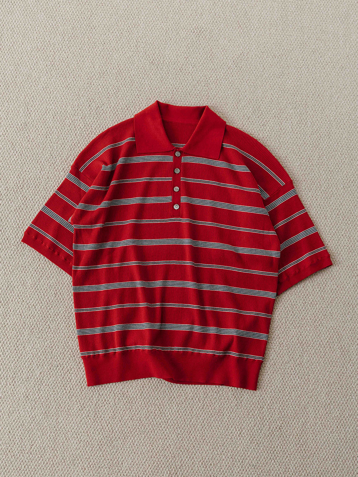 MULCH BORDER KNIT POLO