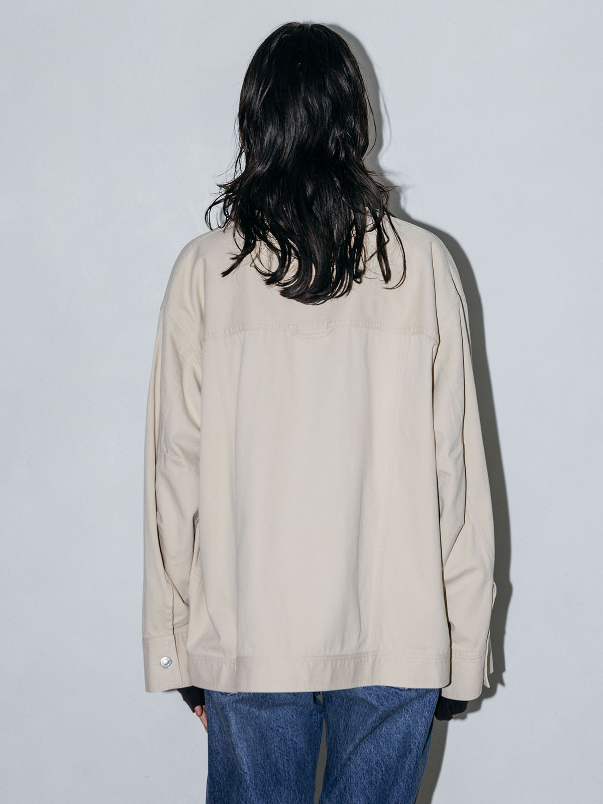 LEATHER COLLAR COVERALL