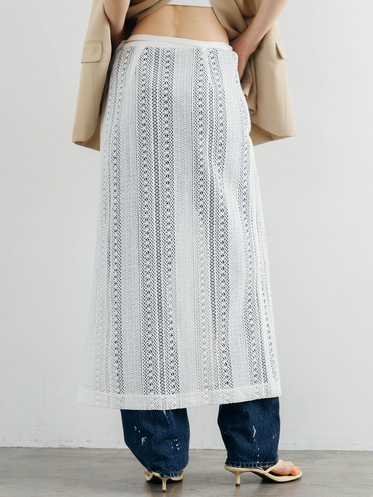 SHEER WRAP SKIRT