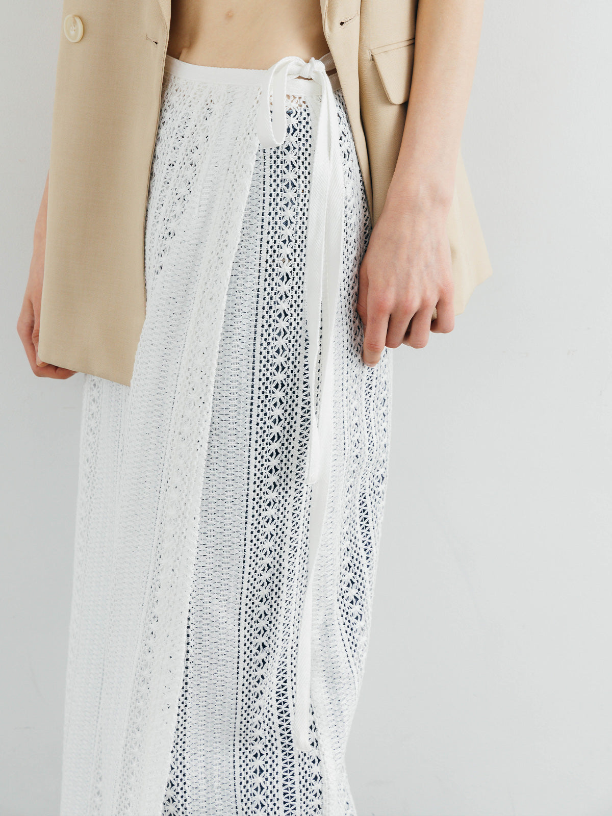 SHEER WRAP SKIRT