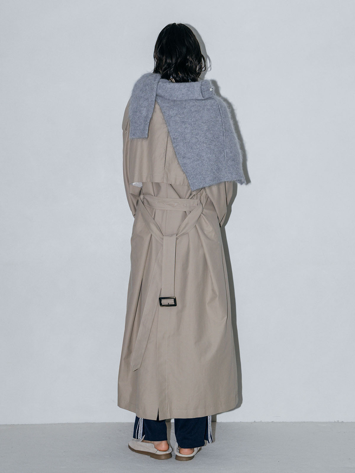 WASHED VOLUME TRENCH COAT
