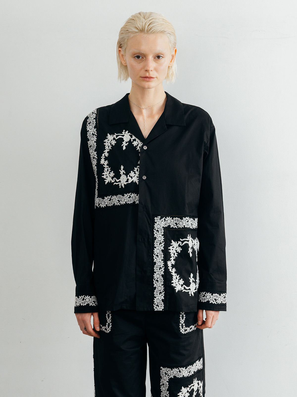 LACE PATCHWORK SHIRTS