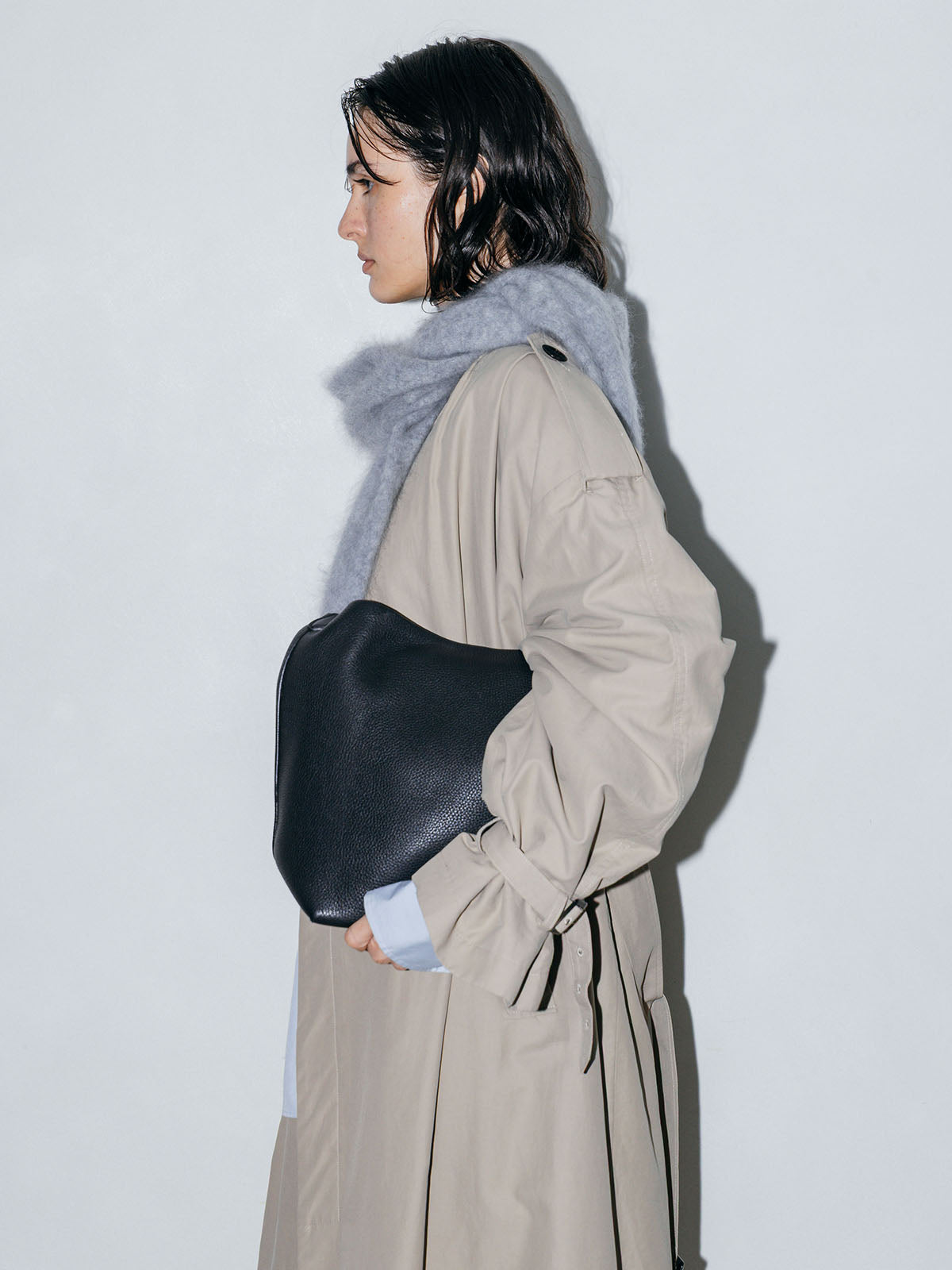 WASHED VOLUME TRENCH COAT
