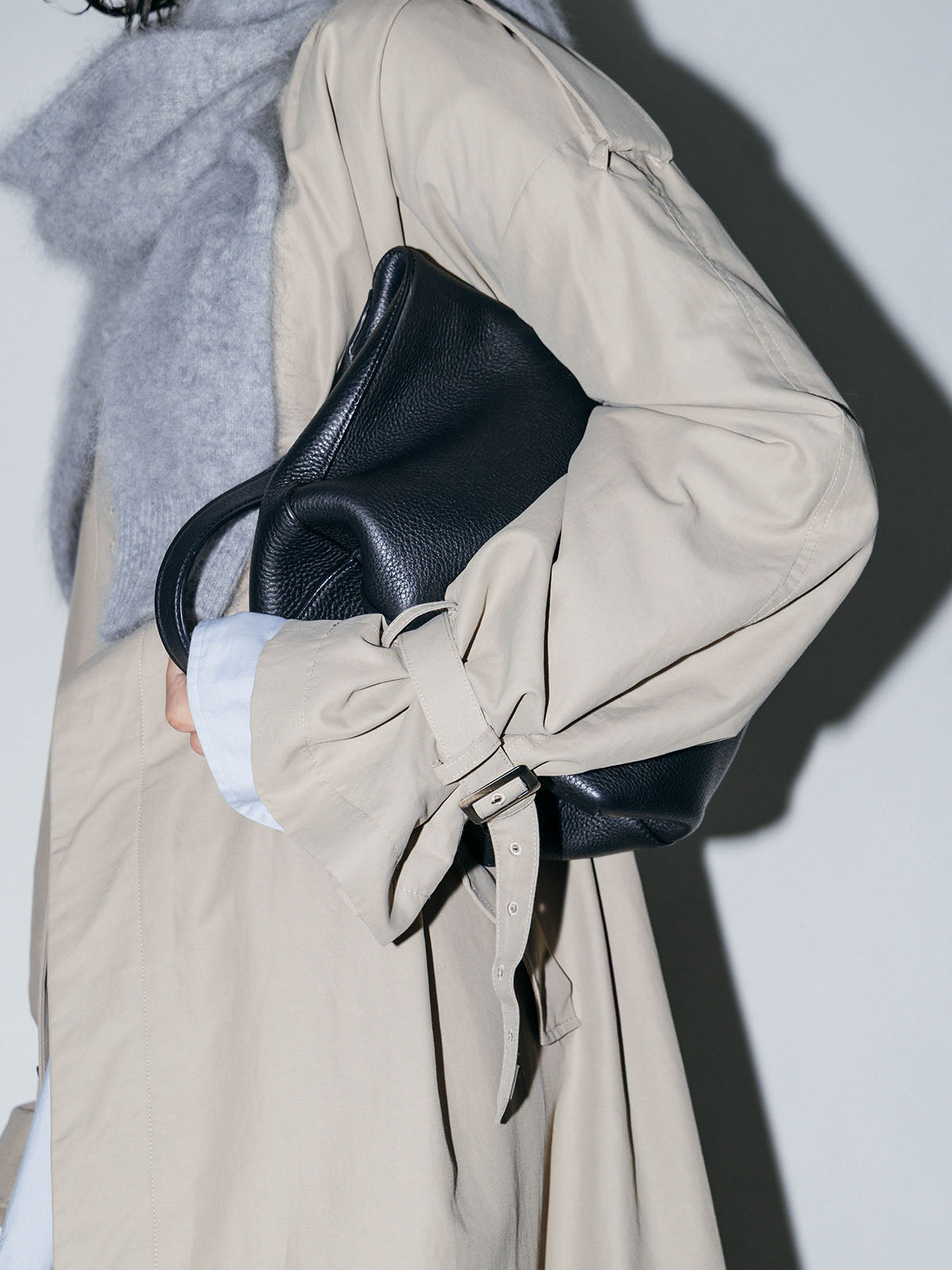 WASHED VOLUME TRENCH COAT