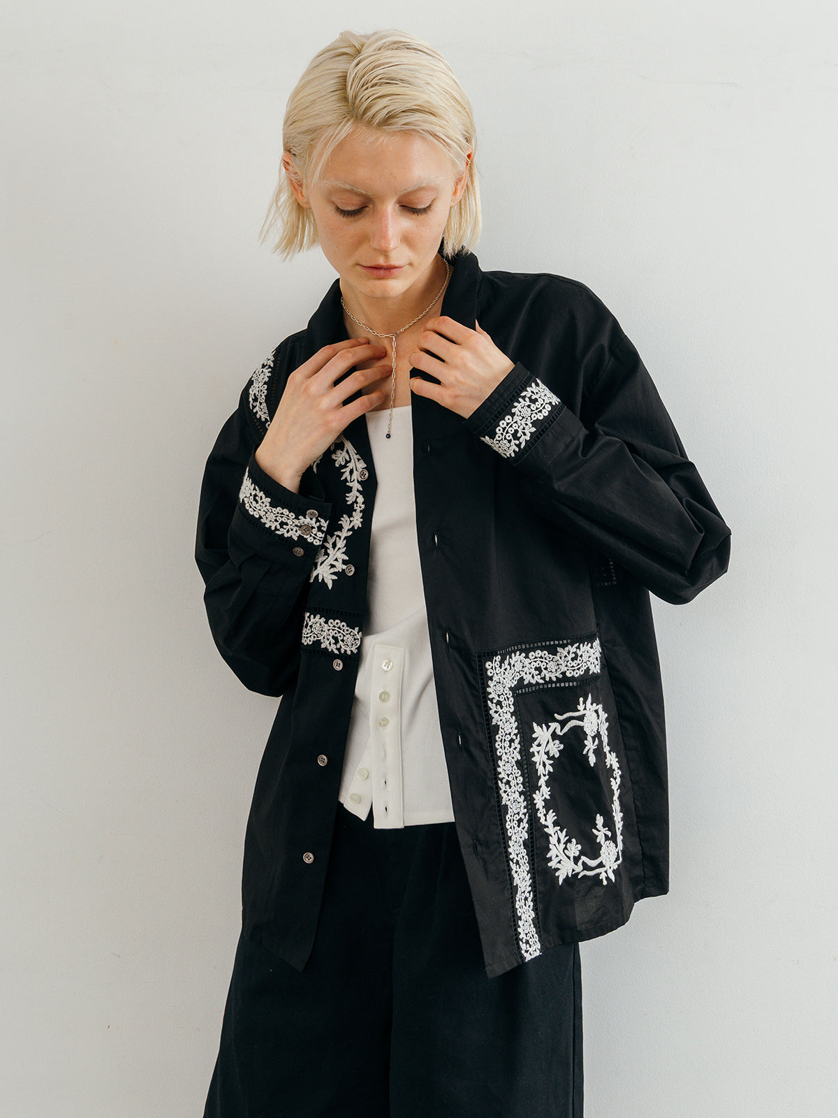 LACE PATCHWORK SHIRTS