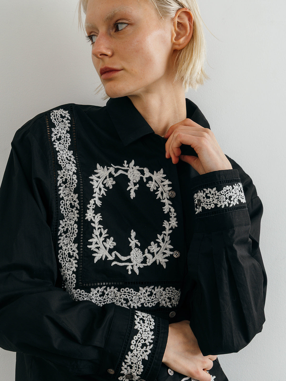 LACE PATCHWORK SHIRTS