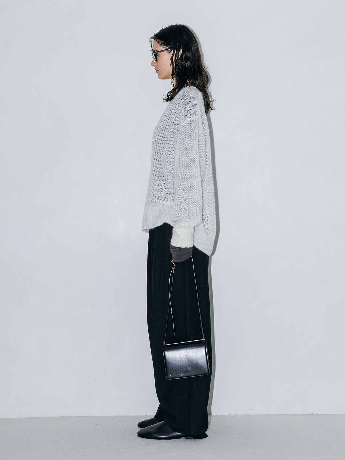 MOHAIR HENLY KNIT TOP