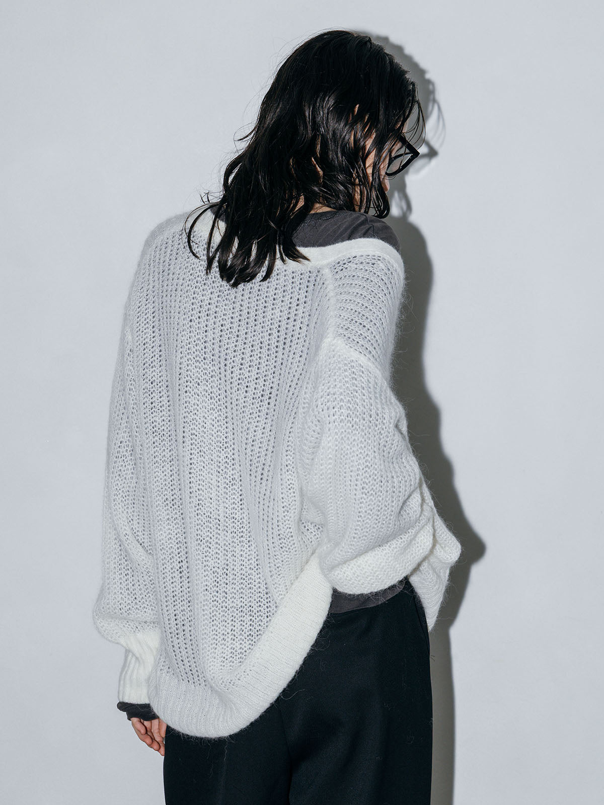 MOHAIR HENLY KNIT TOP