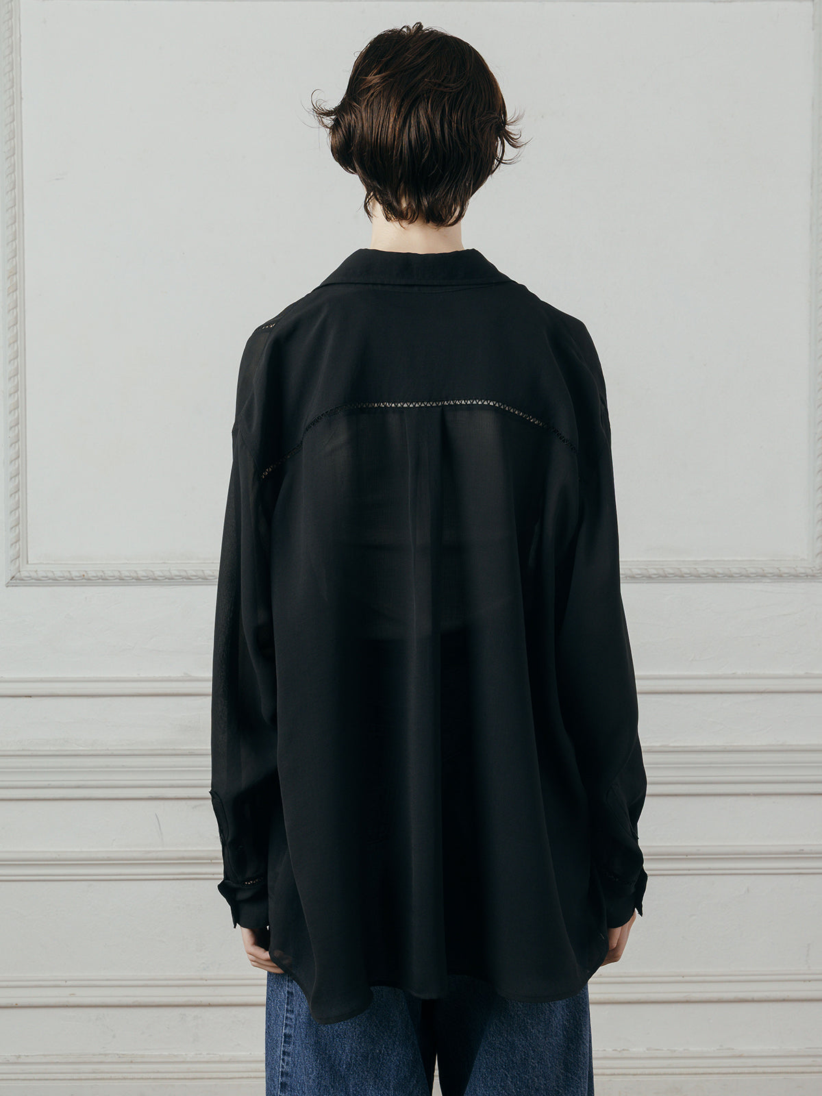 LADDER LACE DETAIL SHIRT