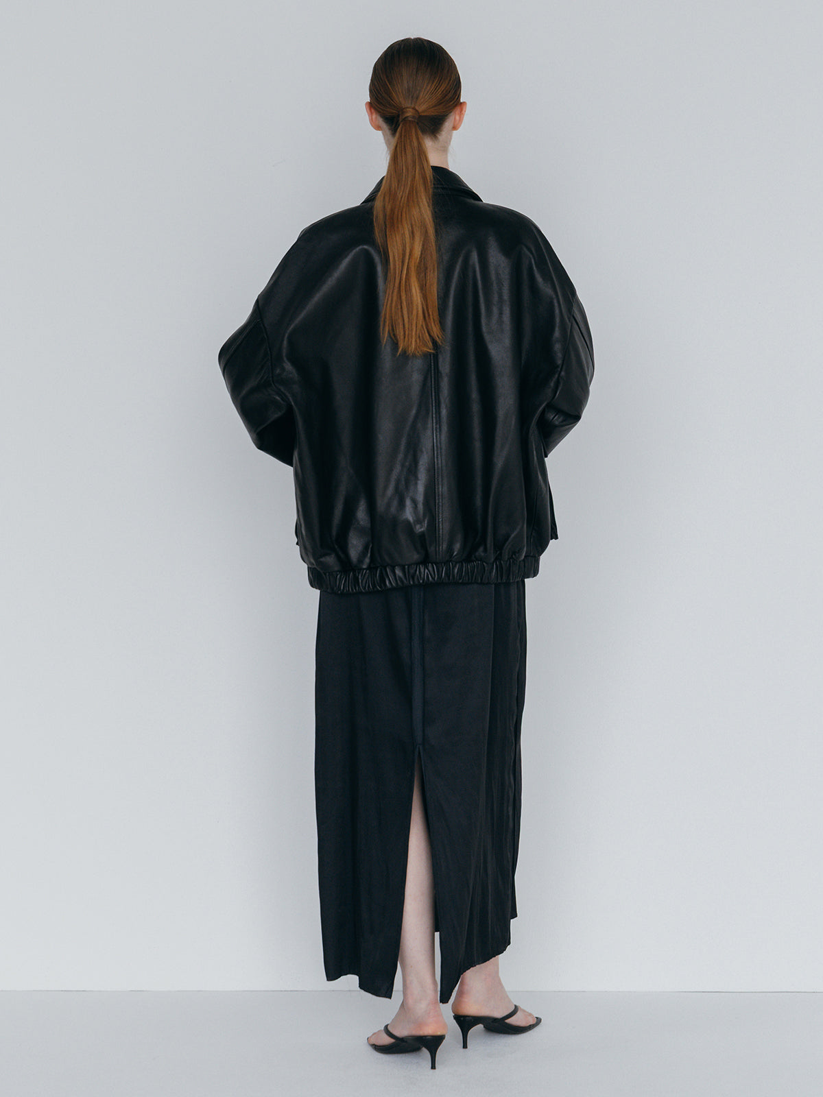 LEATHER BLOUSON JACKET