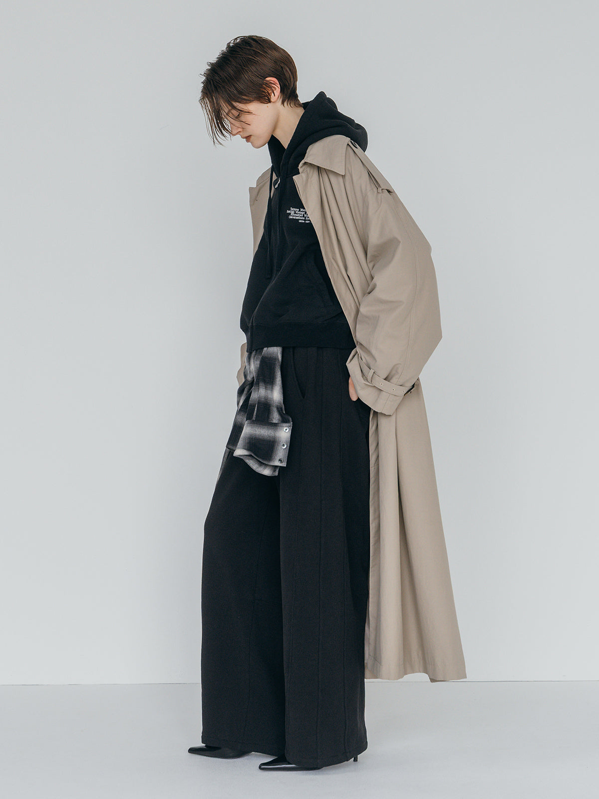 WASHED VOLUME TRENCH COAT