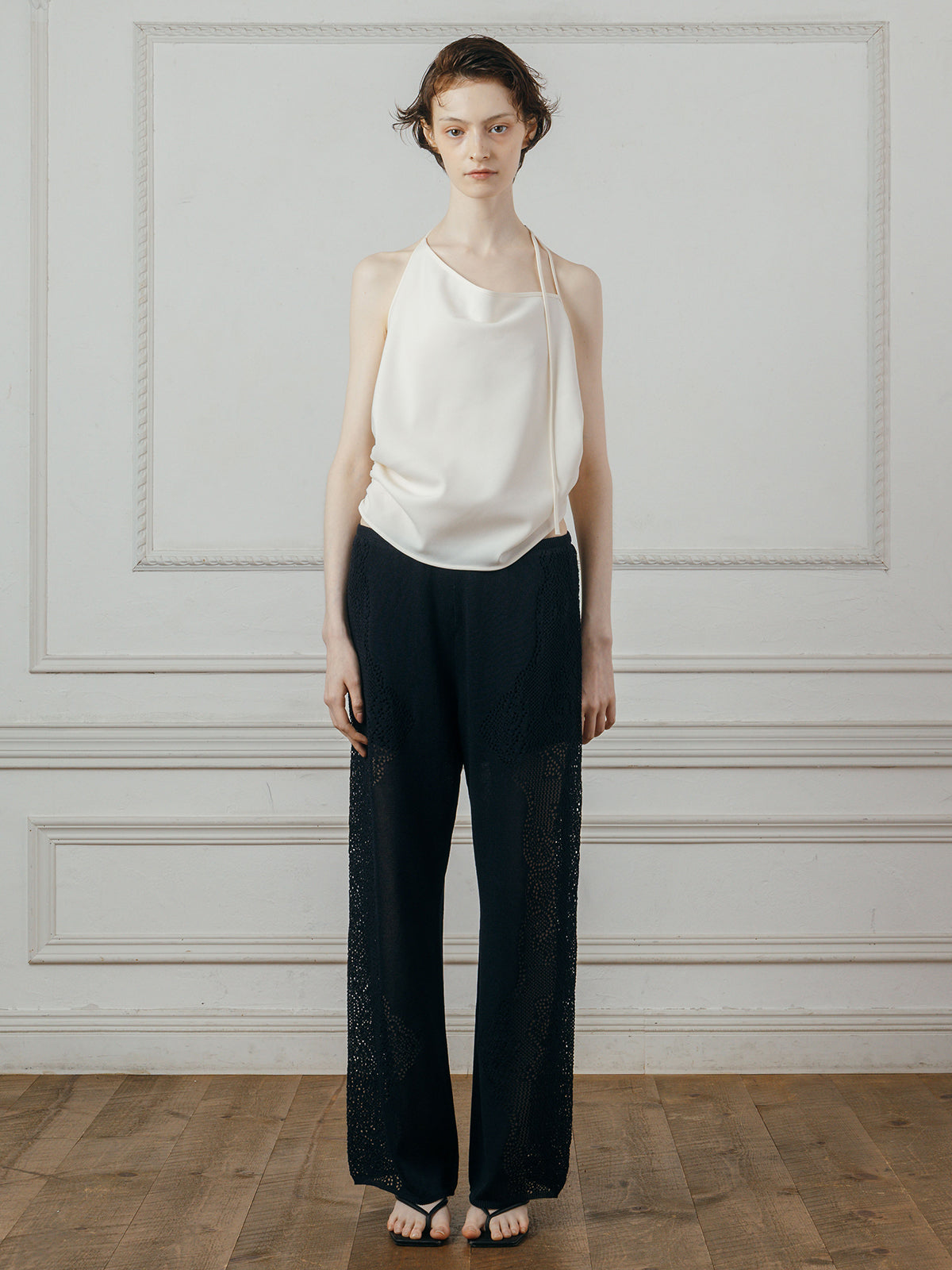 LACE KNIT PANTS