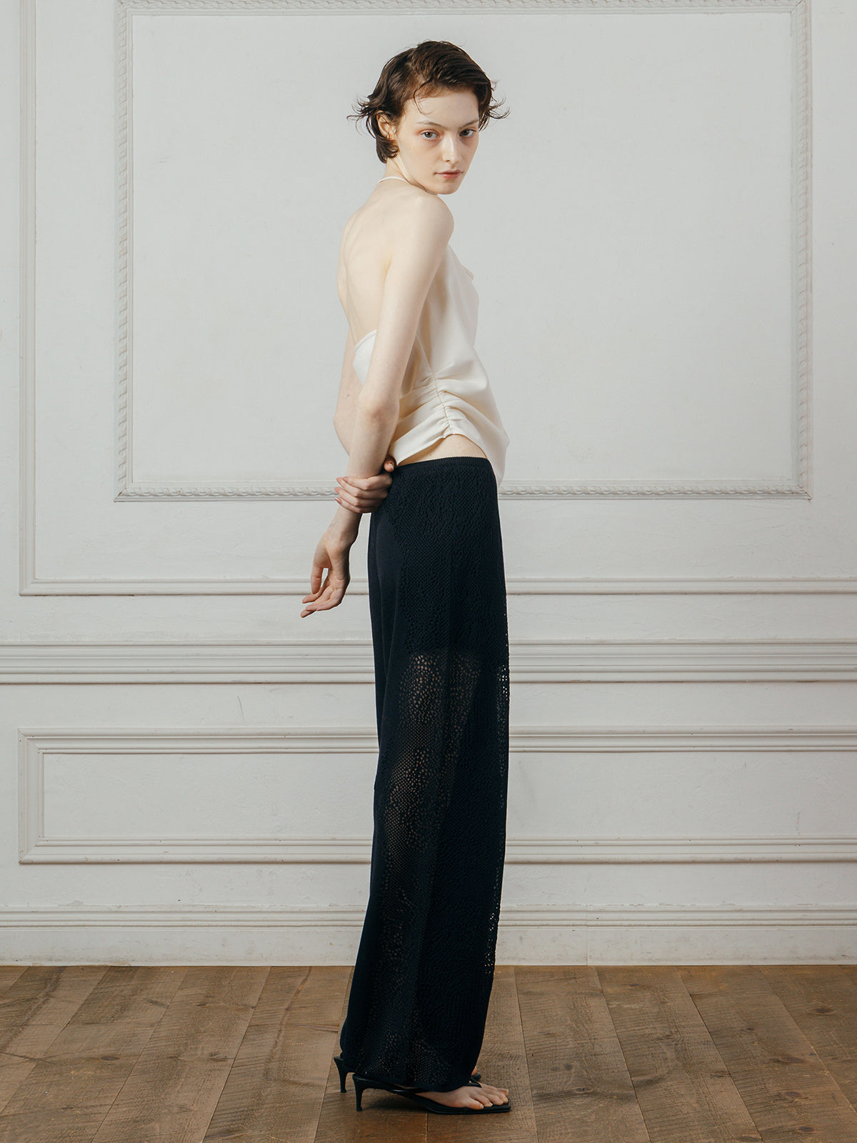 LACE KNIT PANTS