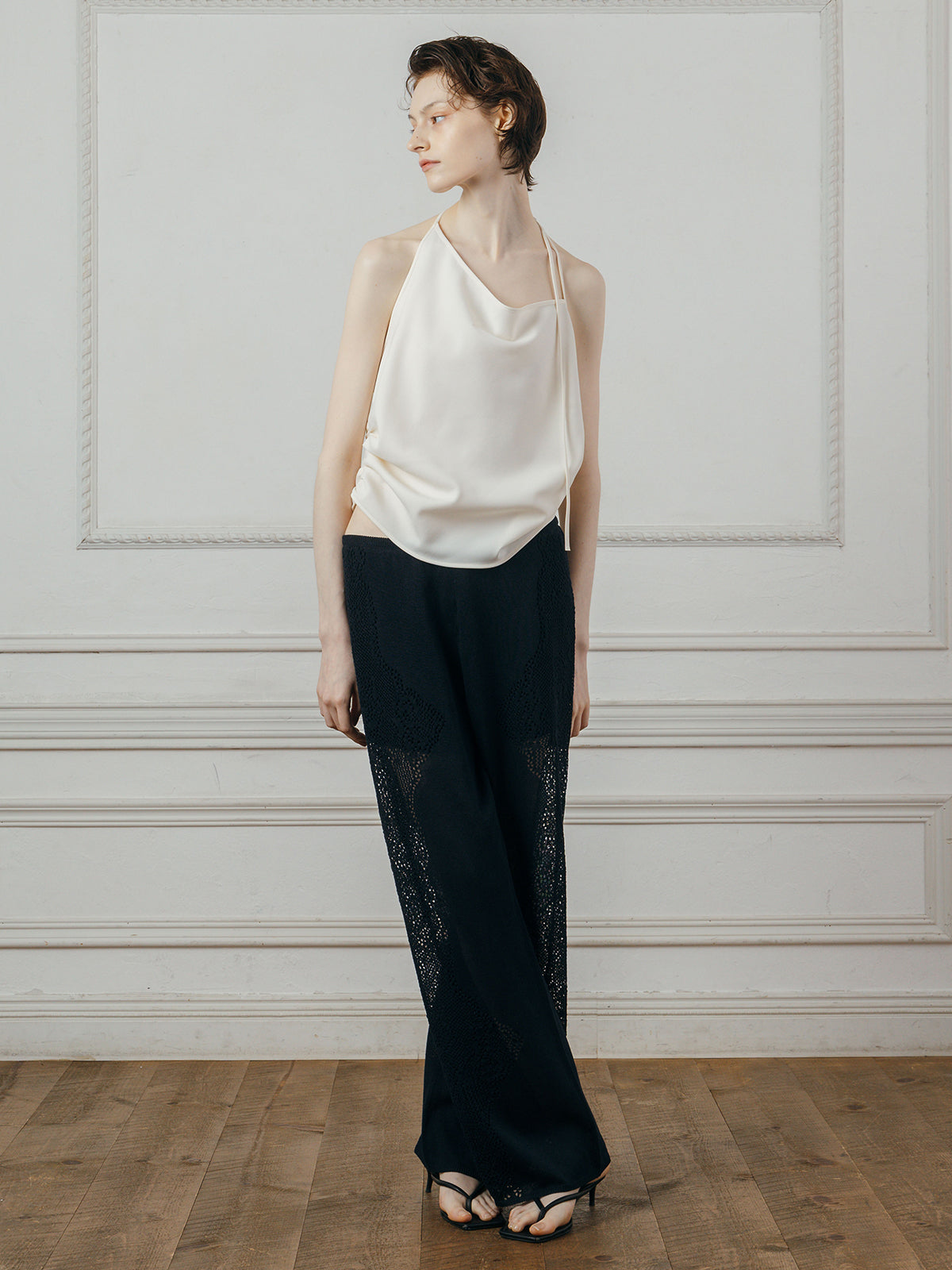 LACE KNIT PANTS