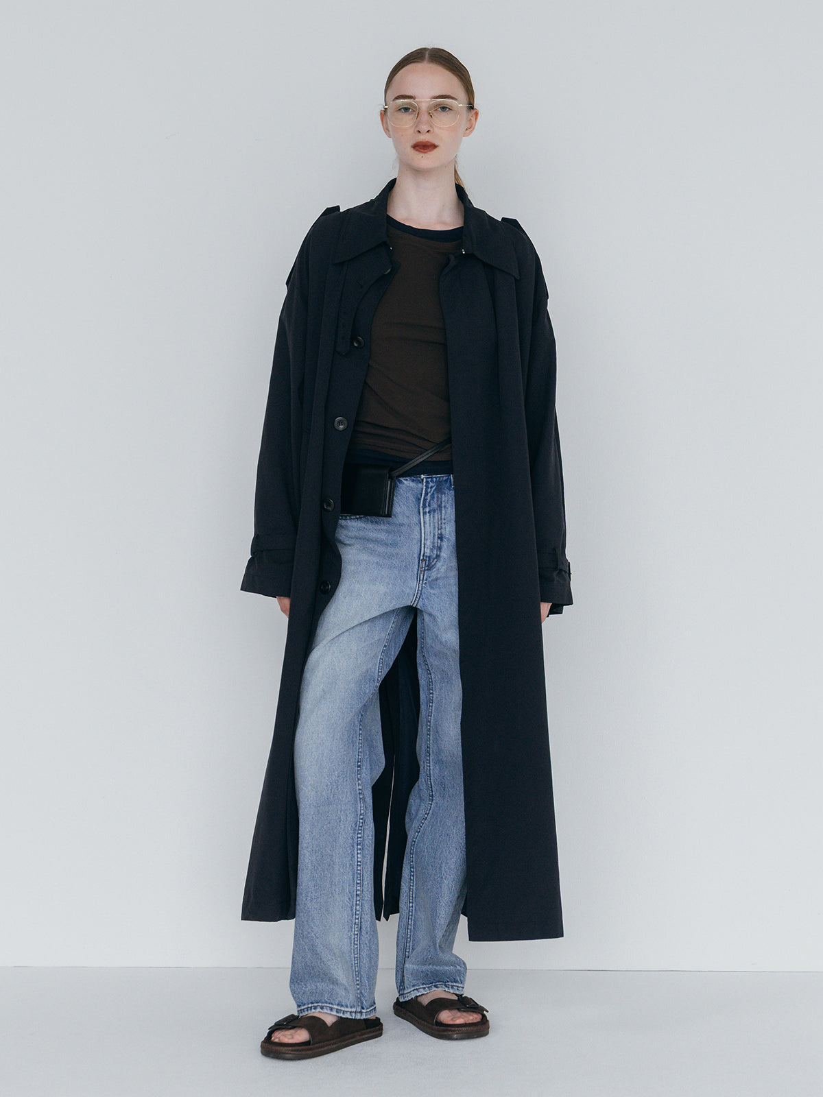 WASHED VOLUME TRENCH COAT