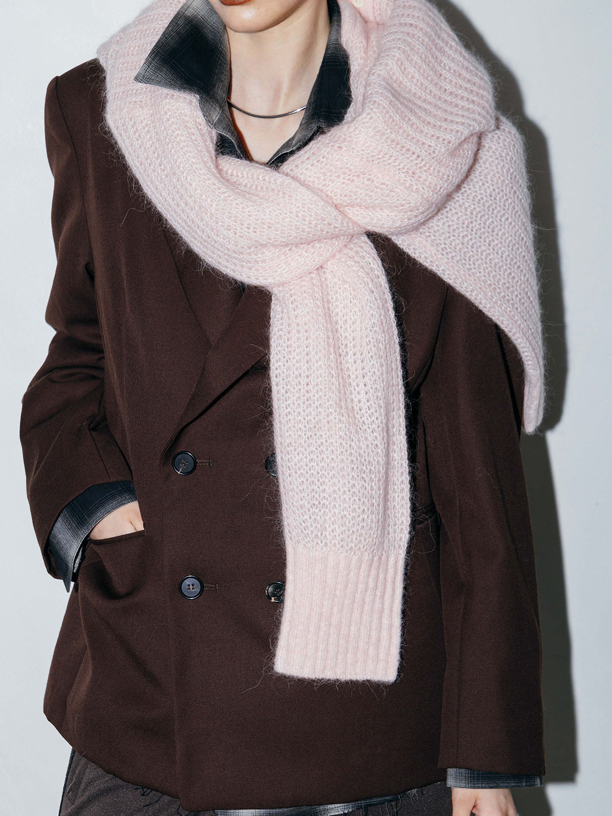 MOHAIR HENLY KNIT TOP