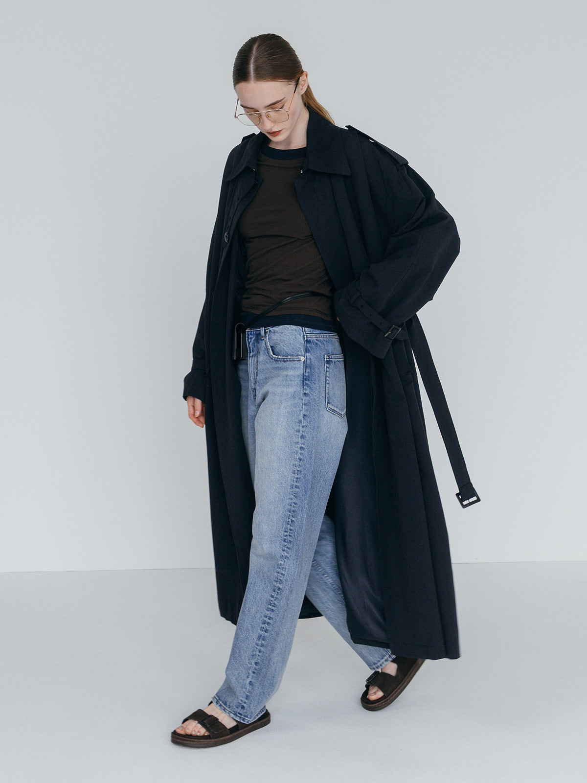 WASHED VOLUME TRENCH COAT